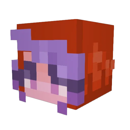 DragonGoddess_ Minecraft avatar head, 3D render