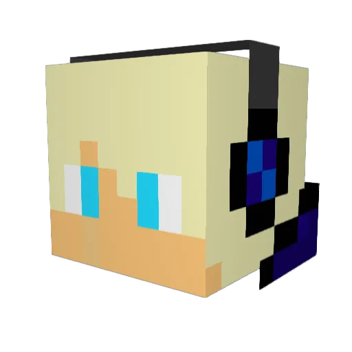 DragonHead0507 Minecraft avatar head, 3D render