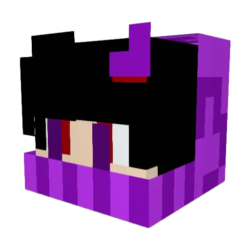 DragonHunter010 Minecraft avatar head, 3D render