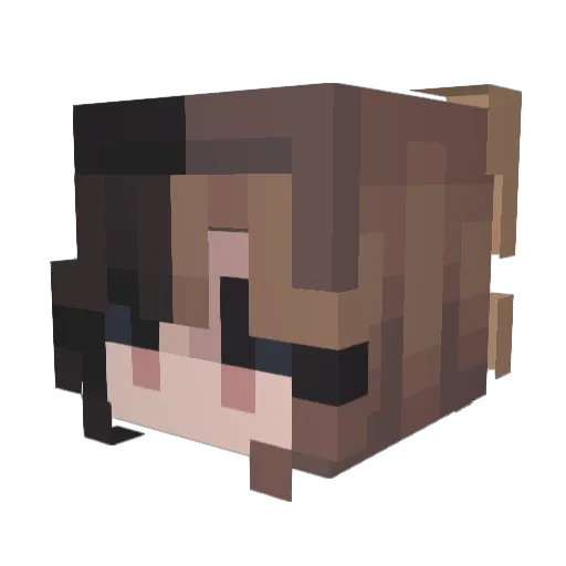 DragonHype7 Minecraft avatar head, 3D render