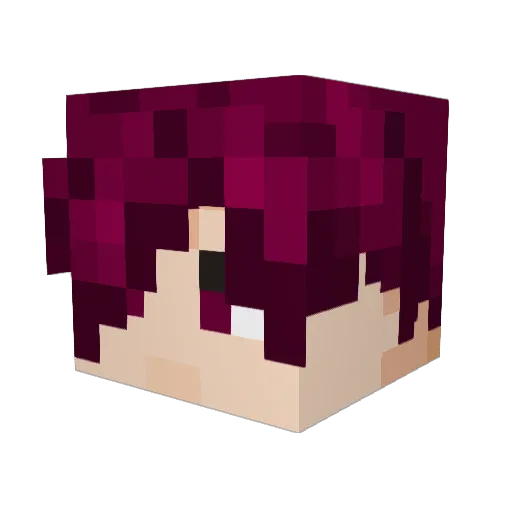 DragonJewel11 Minecraft avatar head, 3D render