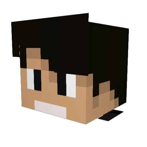 DragonJon20 Minecraft avatar head, 3D render