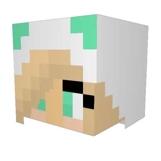 DragonKillerMC Minecraft avatar head, 3D render