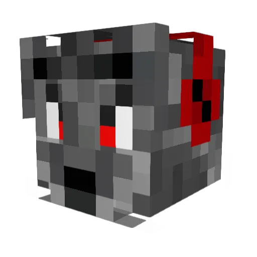 DragonKing111 Minecraft avatar head, 3D render