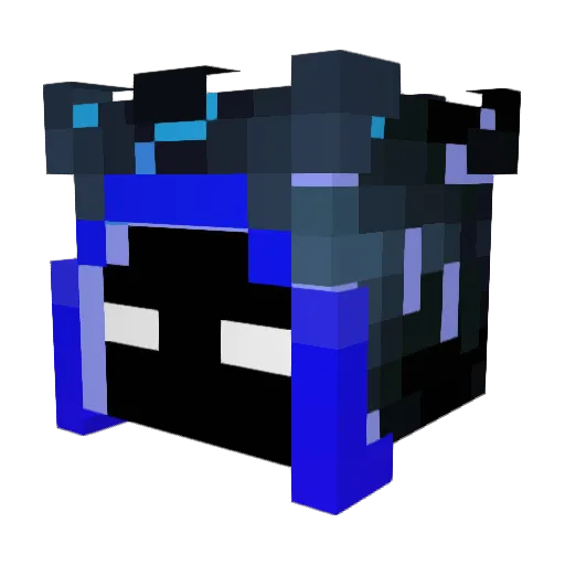 DragonKingD Minecraft avatar head, 3D render