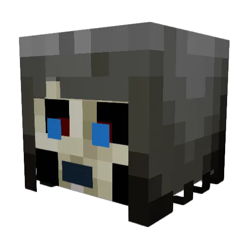 DragonKingThe1st Minecraft avatar head, 3D render