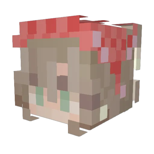 DragonLord628 Minecraft avatar head, 3D render