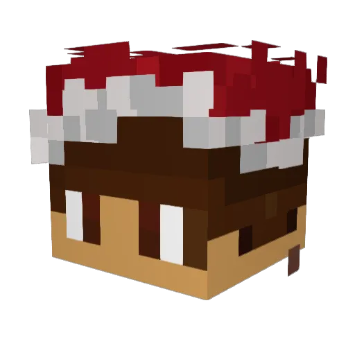 DragonM6J1 Minecraft avatar head, 3D render