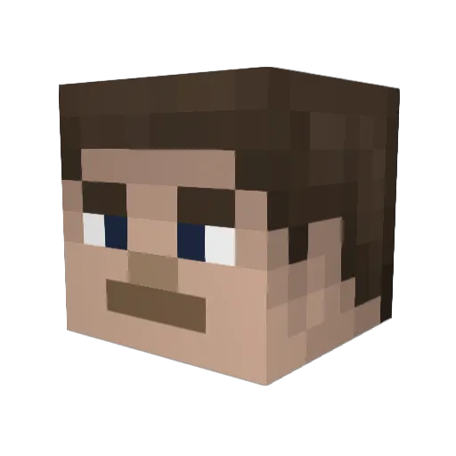 DragonMan1998 Minecraft avatar head, 3D render