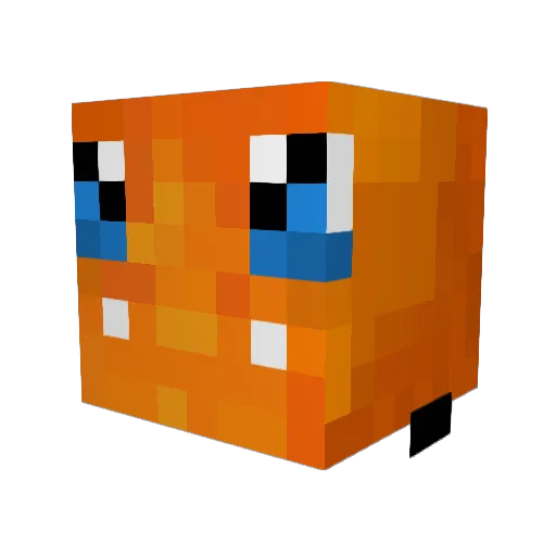DragonMan208 Minecraft avatar head, 3D render