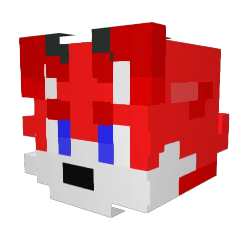 DragonMaster764 Minecraft avatar head, 3D render