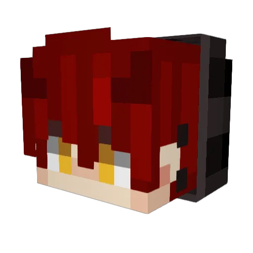 DragonMaster769 Minecraft avatar head, 3D render
