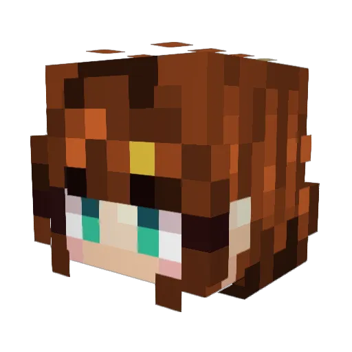 DragonMasterVs Minecraft avatar head, 3D render