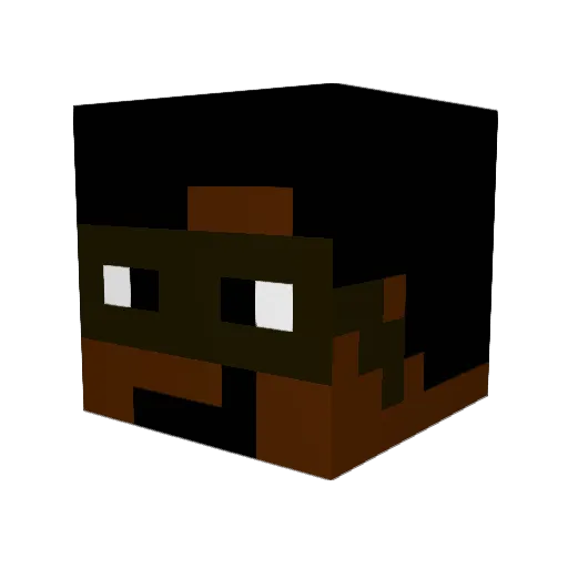 DragonMiner2005 Minecraft avatar head, 3D render