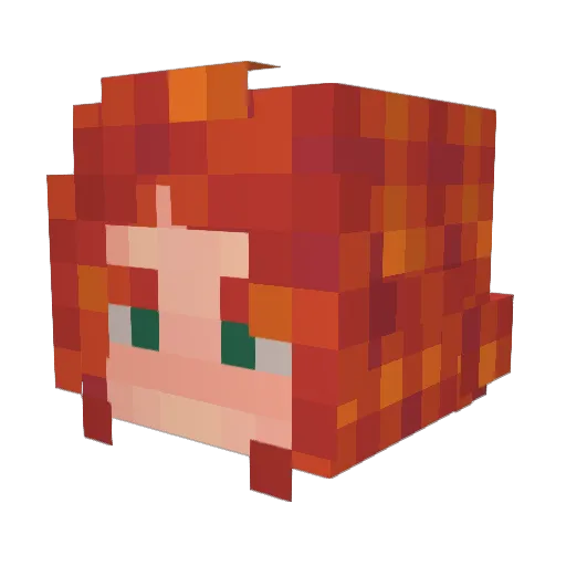 DragonMonkey63 Minecraft avatar head, 3D render