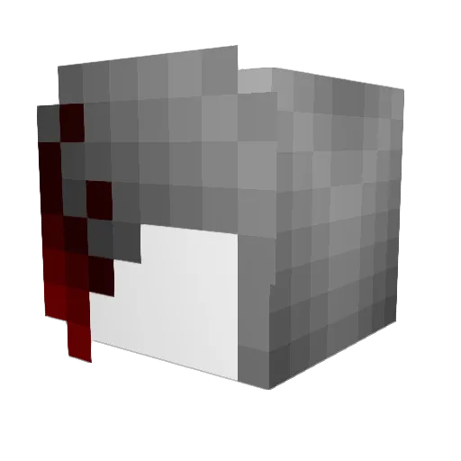 DragonNMD Minecraft avatar head, 3D render