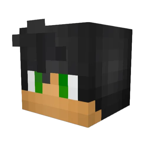 DragonOTBP Minecraft avatar head, 3D render