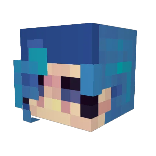 DragonOTK Minecraft avatar head, 3D render
