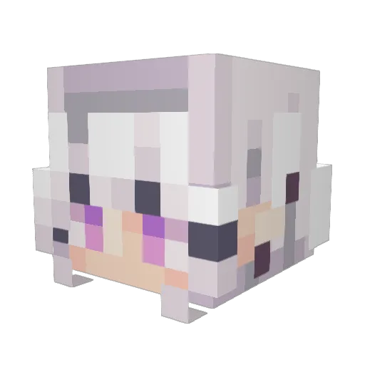 DragonOwO7 Minecraft avatar head, 3D render
