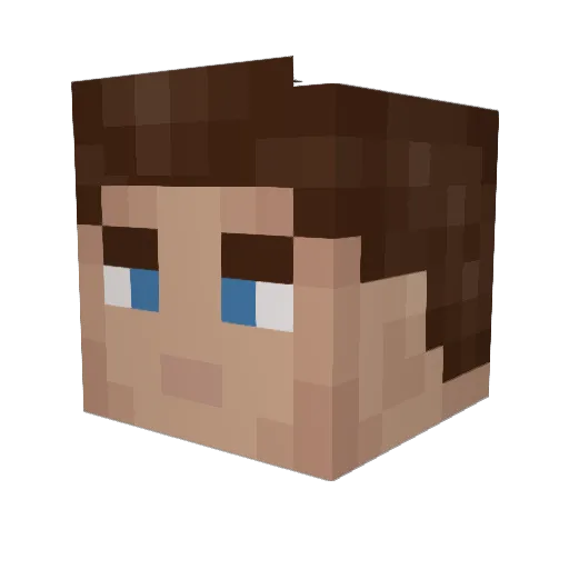 DragonPixels Minecraft avatar head, 3D render