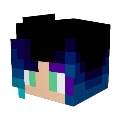 DragonQueen39 Minecraft avatar head, 3D render