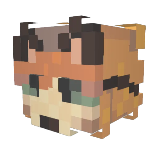 DragonQueen5000 Minecraft avatar head, 3D render