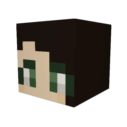 DragonQueen_1507 Minecraft avatar head, 3D render