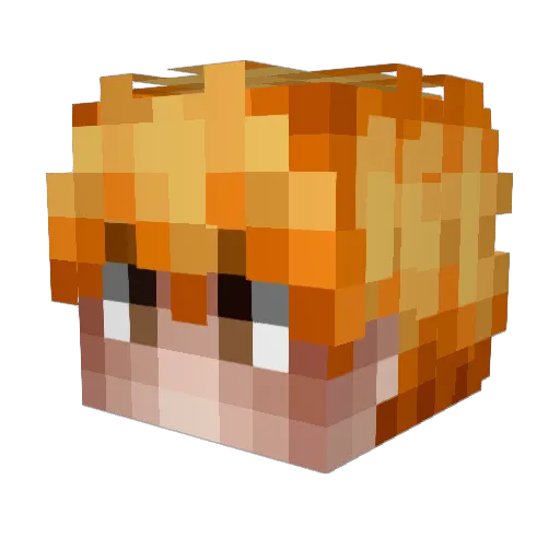 DragonRaze Minecraft avatar head, 3D render