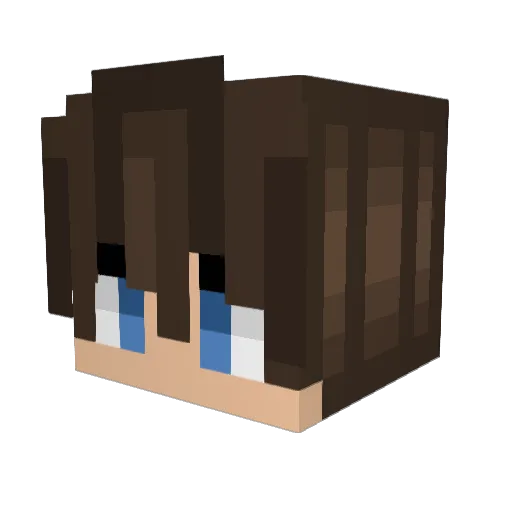 DragonRush_ Minecraft avatar head, 3D render