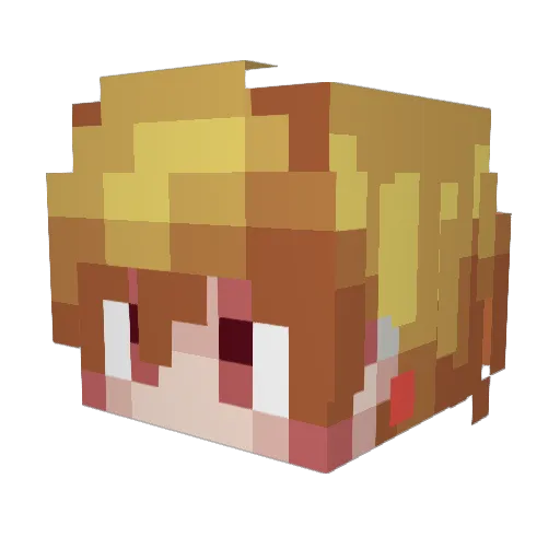 DragonSIayer69 Minecraft avatar head, 3D render