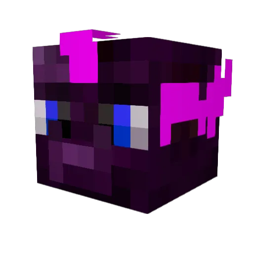 DragonScaleWing Minecraft avatar head, 3D render