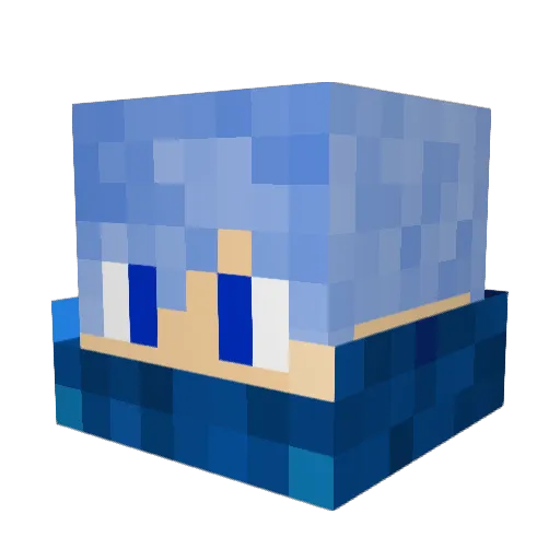 DragonSchool Minecraft avatar head, 3D render