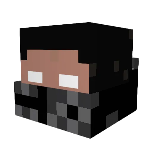 DragonSlayer1007 Minecraft avatar head, 3D render