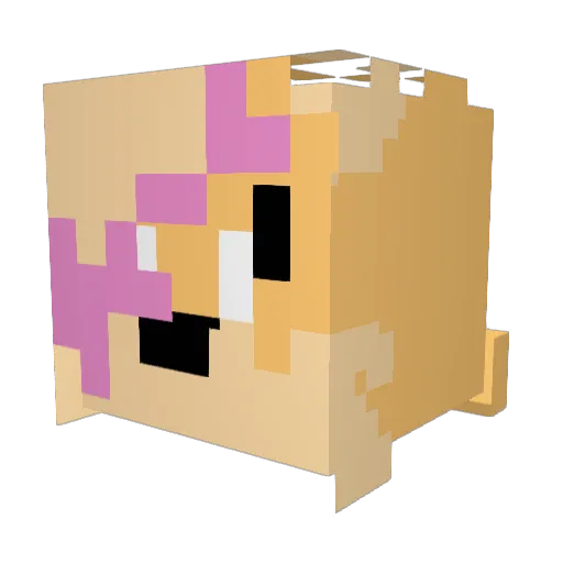 DragonSniper64 Minecraft avatar head, 3D render
