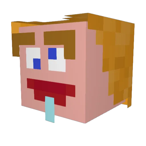 DragonSoda21 Minecraft avatar head, 3D render
