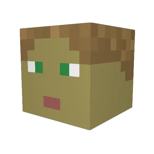 DragonSpawn117 Minecraft avatar head, 3D render
