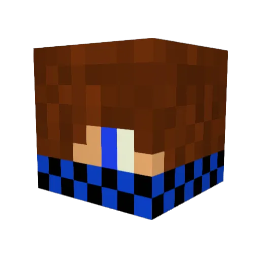 DragonSpin_4D Minecraft avatar head, 3D render