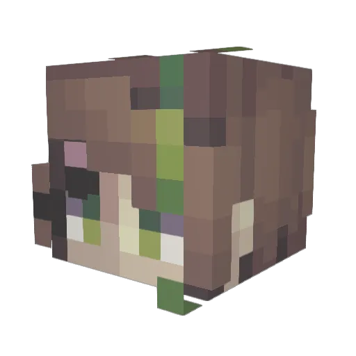 DragonSpirit10 Minecraft avatar head, 3D render