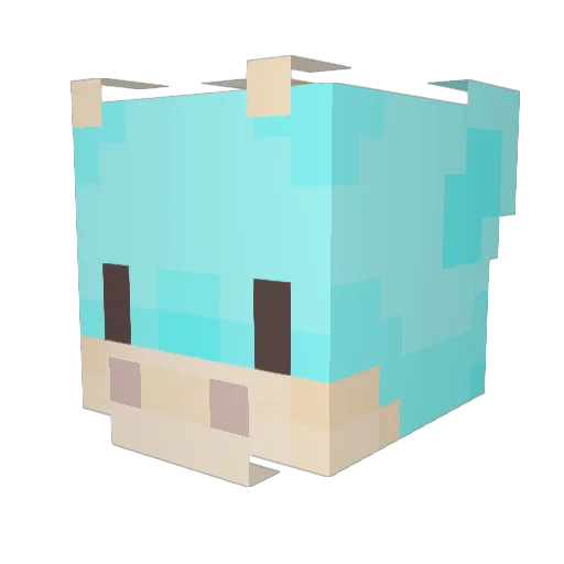 DragonSpirit_ Minecraft avatar head, 3D render