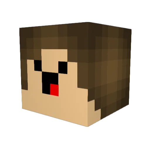 DragonStahl Minecraft avatar head, 3D render