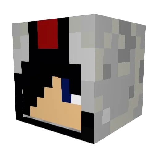 DragonStar6992 Minecraft avatar head, 3D render