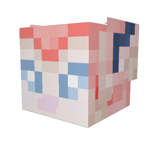DragonStew Minecraft avatar head, 3D render