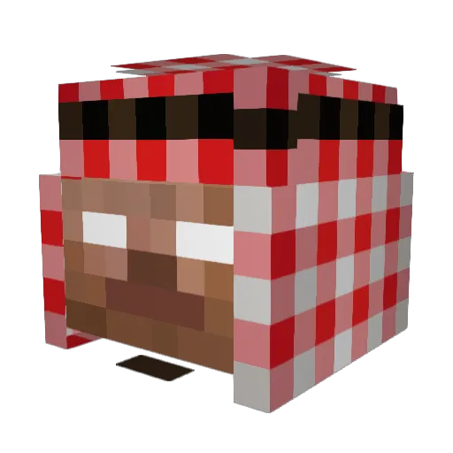 DragonThunder70 Minecraft avatar head, 3D render