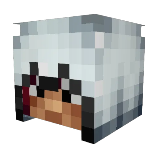 DragonUsre Minecraft avatar head, 3D render