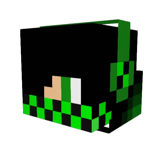 DragonVN Minecraft avatar head, 3D render