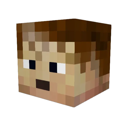 DragonVenom87 Minecraft avatar head, 3D render