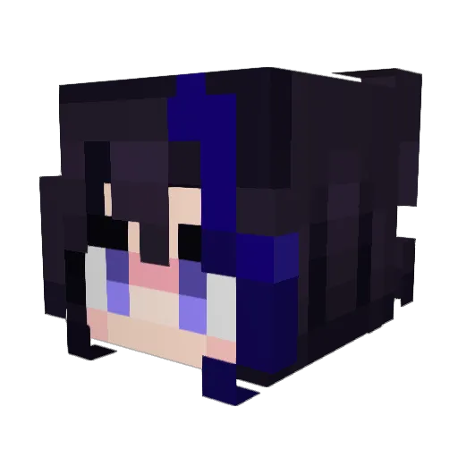 DragonWinter Minecraft avatar head, 3D render