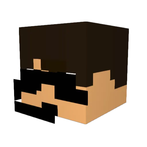 DragonZYT Minecraft avatar head, 3D render