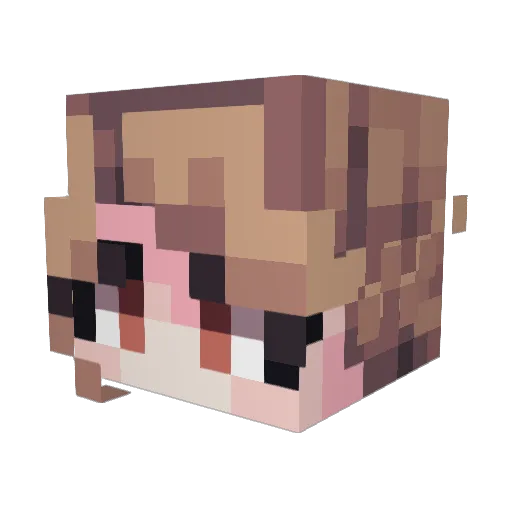 Dragon_202 Minecraft avatar head, 3D render