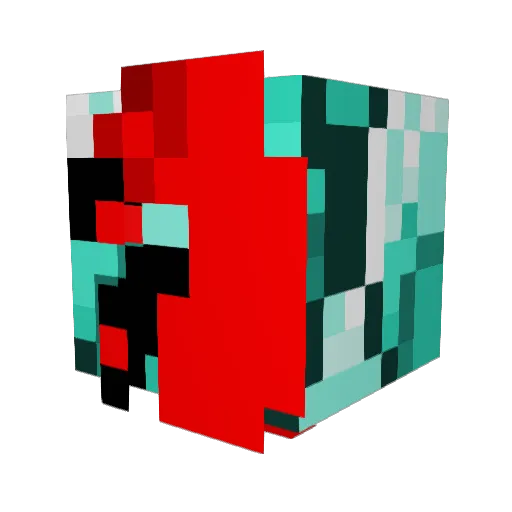 Dragon_Boss007 Minecraft avatar head, 3D render
